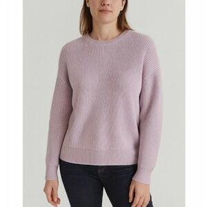 IRO Paris Long Sleeve Waffle Knit Jumper Sweater in Lilac Purple Size Large